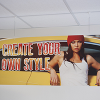 Show details for Large Hanging Sign